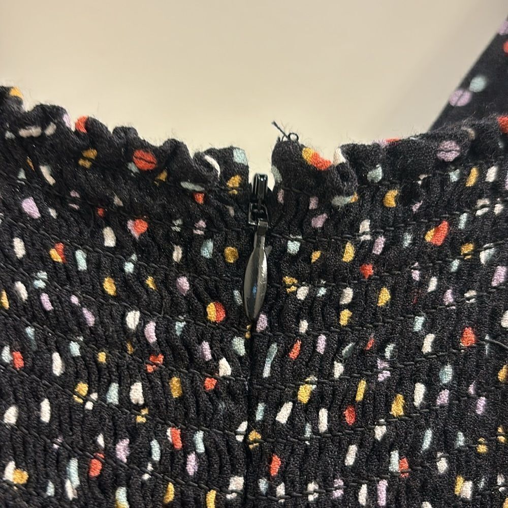 Reformation woman's black polka dot dress - Picture 11 of 12